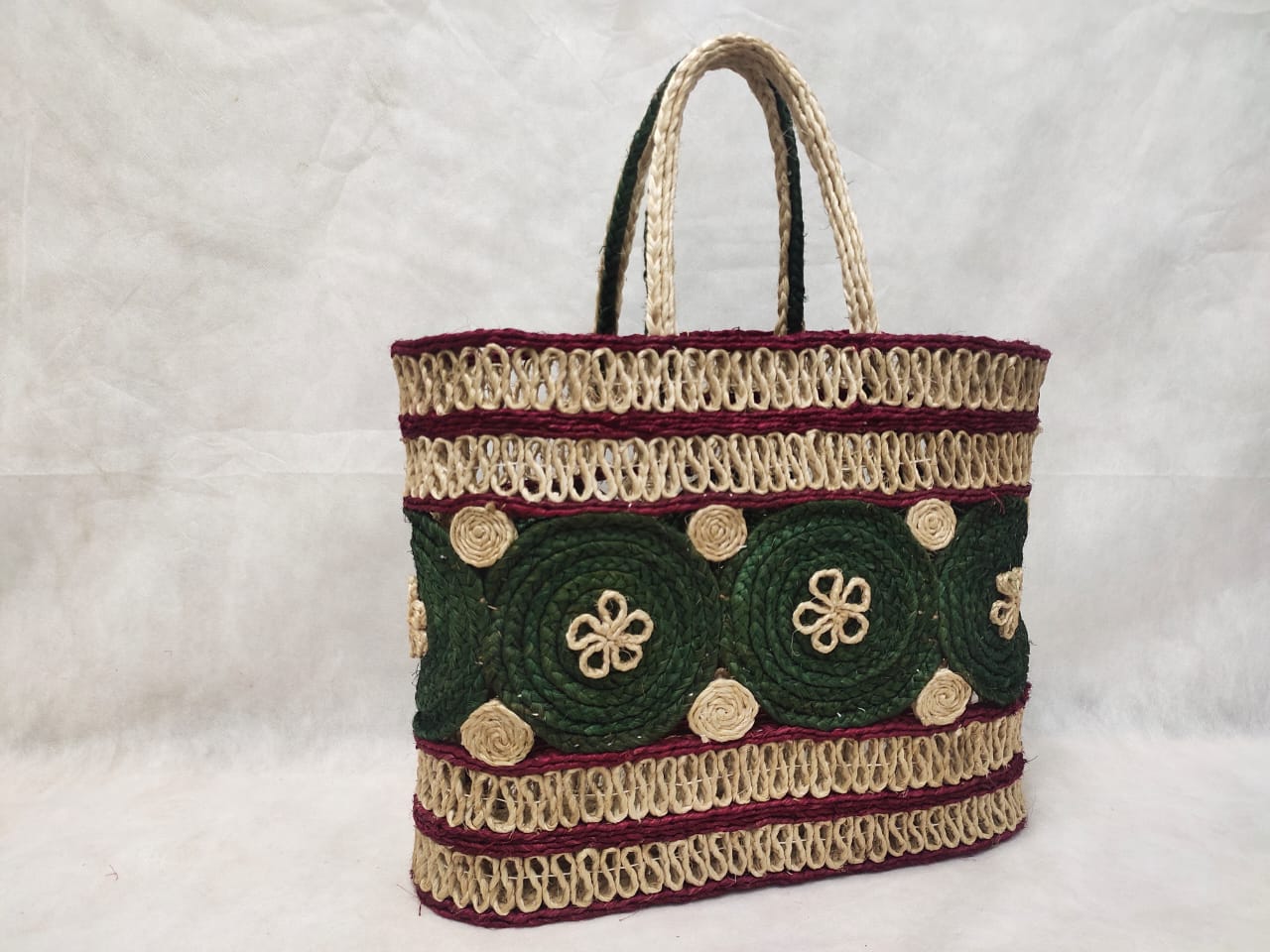 Geetha Flower Banana Fiber Tote